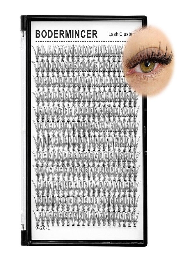 Bodermincer Large Tray D Curl 12 Rows 240 Bundles 10D Cluster Eyelash Extension Natural Russian Volume Faux Cils Eyelashes Individual Cluster False Lashes Makeup 6-20mm to Choose (8mm) - Image 2