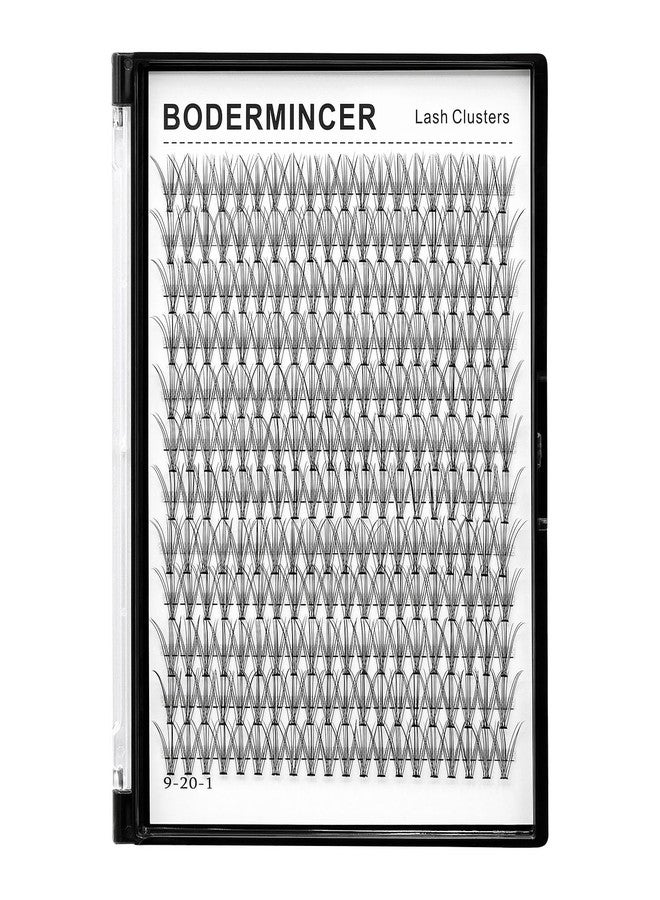 Bodermincer Large Tray D Curl 12 Rows 240 Bundles 10D Cluster Eyelash Extension Natural Russian Volume Faux Cils Eyelashes Individual Cluster False Lashes Makeup 6-20mm to Choose (8mm) - Image 1