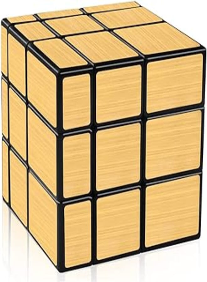 Wembley Mirror Cube 3X3 Cube High Speed 3-D Puzzles (Gold)
