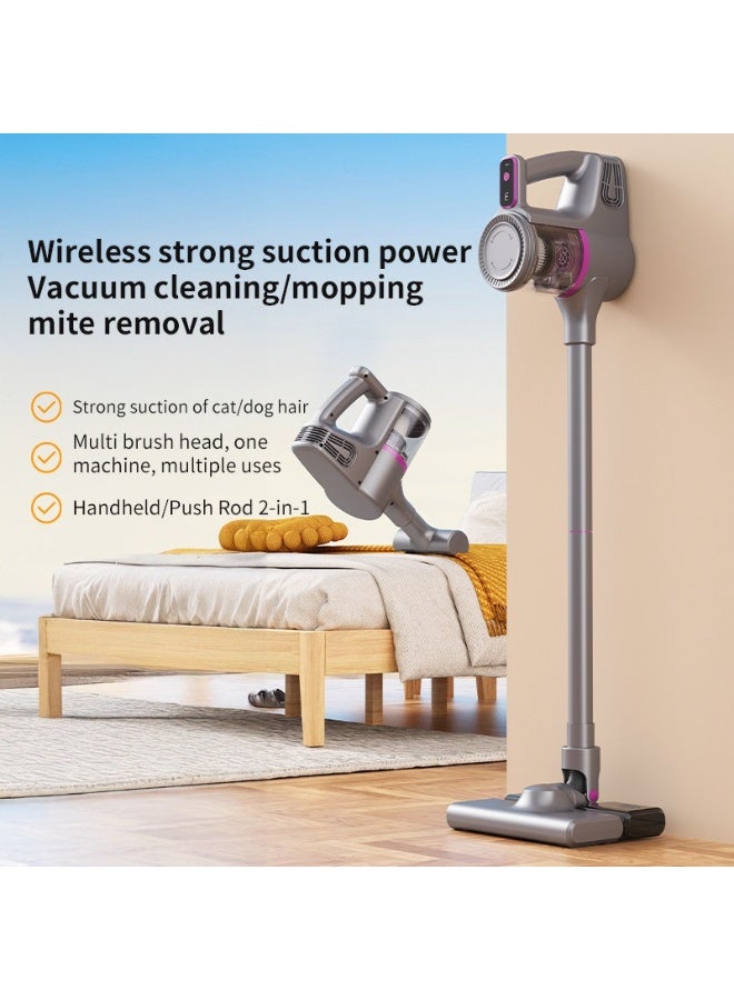 Wireless Handheld Vacuum Cleaner with Strong Suction, Mop Function, and Pet Hair Removal - Image 1