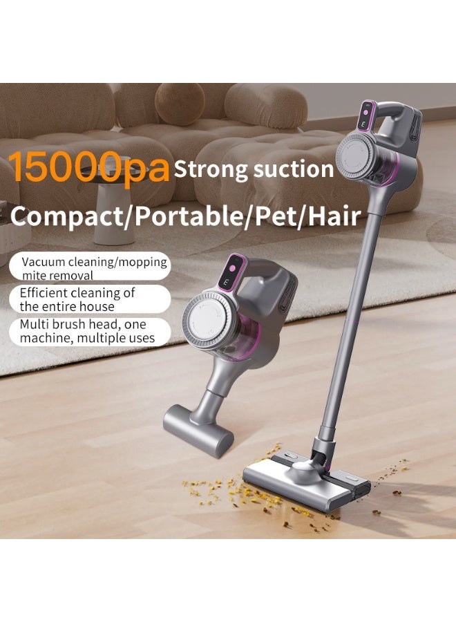 Wireless Handheld Vacuum Cleaner with Strong Suction, Mop Function, and Pet Hair Removal - Image 5