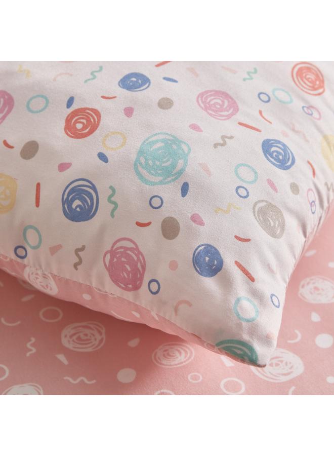 نورا وسادة محشوة برسومات الشعار المبتكرة مقاس 40 × 40 سم - Image 4