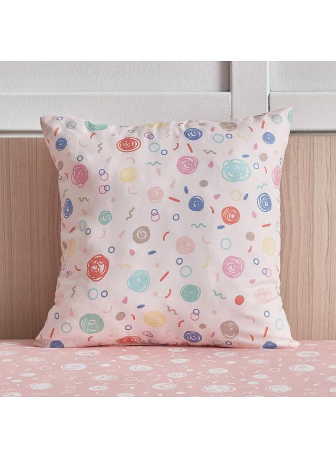 نورا وسادة محشوة برسومات الشعار المبتكرة مقاس 40 × 40 سم - Image 2