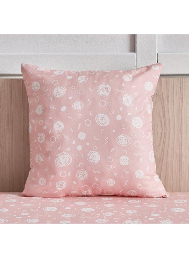 نورا وسادة محشوة برسومات الشعار المبتكرة مقاس 40 × 40 سم - Image 3