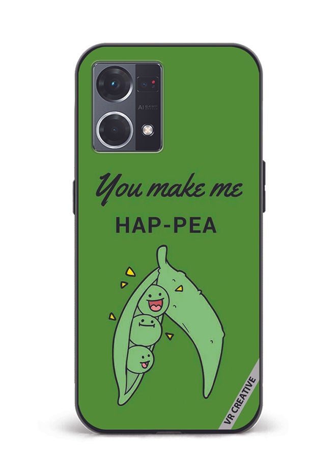 VR CREATIVE Protective Case Cover For Oppo Reno8 4G You Make Me Happy Design Multicolour - Image 1