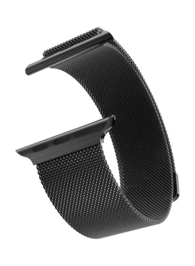 Replacement Strap Watchband For Apple Watch Series 7 45mm / 6 SE 5  42mm 44millimeter Black - Image 2