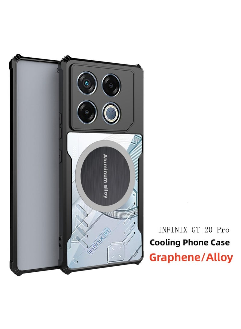 [1+2 Sets] For Infinix GT 20 Pro 5G Case & Screen Protector Magnetic Suction Car Phone Cover with Cooling and Anti Drop Function 2 Tempered Glass Screen Protector  - Image 2