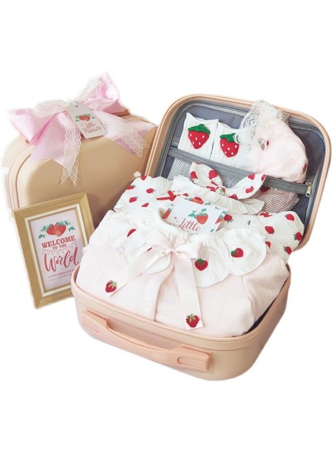 Baby Gift Set Pink Strawberry Theme - Image 4