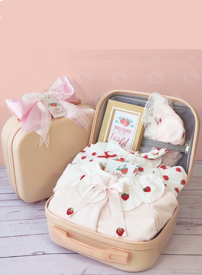 Baby Gift Set Pink Strawberry Theme - Image 2