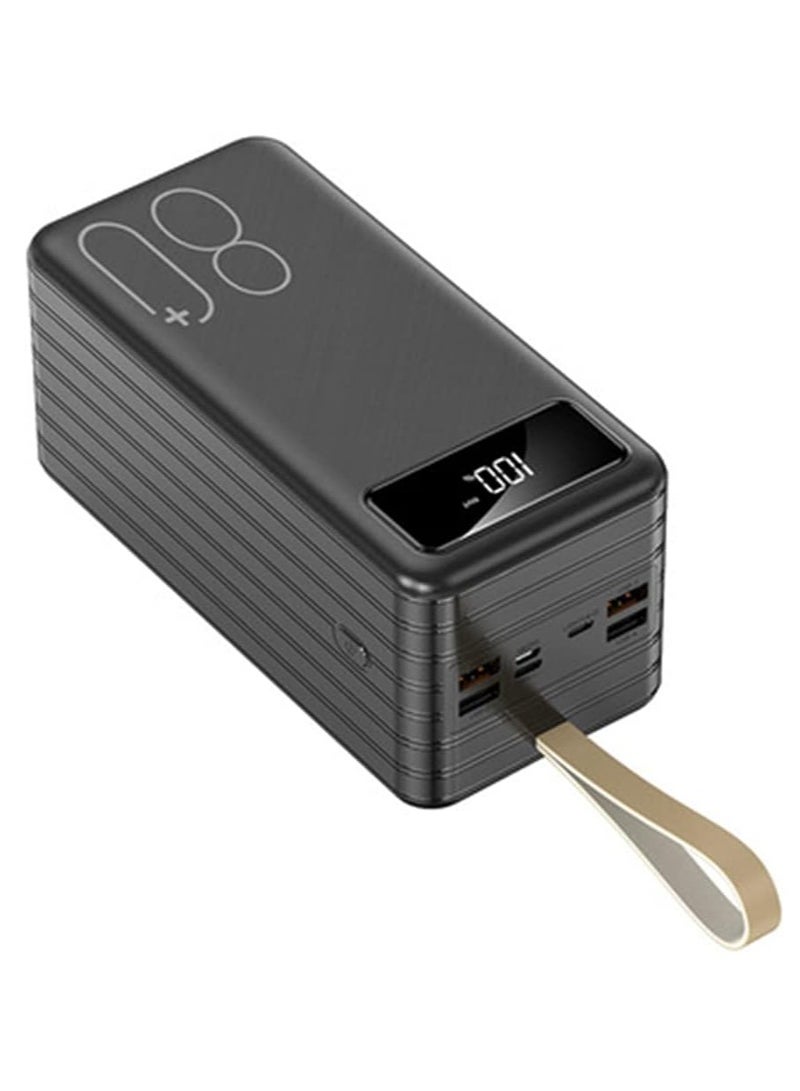 TIGER Slim 7000mAh Portable Power Bank with Built-in USB & Type-C Cables, Fast Charging External Battery Pack, LED Power Display, Ultra-Compact Travel Charger for iPhone and All Smartphones – Pocket-Sized Power Solution** - Image 1