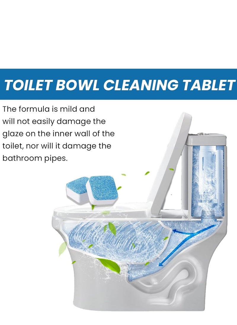 12 Pack Automatic Toilet Bowl Cleaner Tablets, Bathroom Toilet Tank Cleaner, Deodorizing and Cleaning Tablets for Long-Lasting Freshness and Hygiene