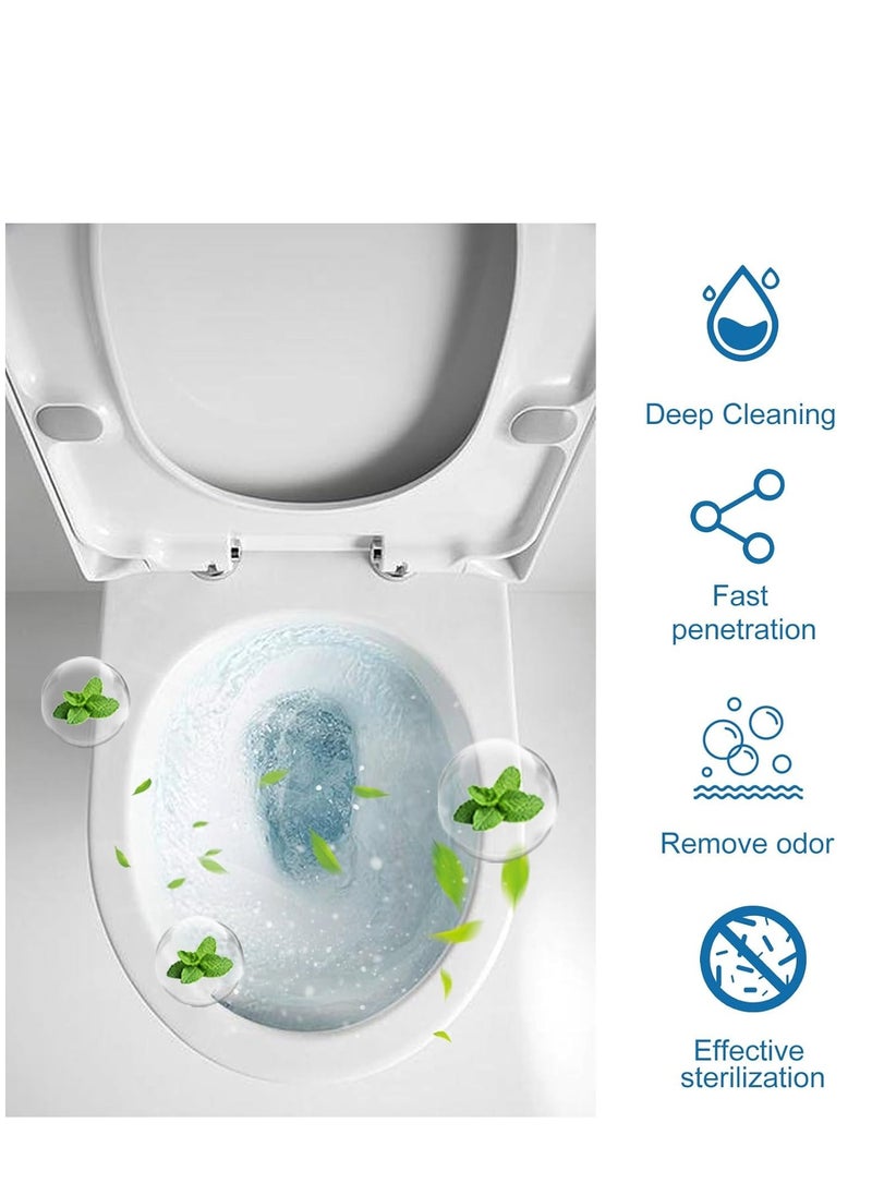 12 Pack Automatic Toilet Bowl Cleaner Tablets, Bathroom Toilet Tank Cleaner, Deodorizing and Cleaning Tablets for Long-Lasting Freshness and Hygiene