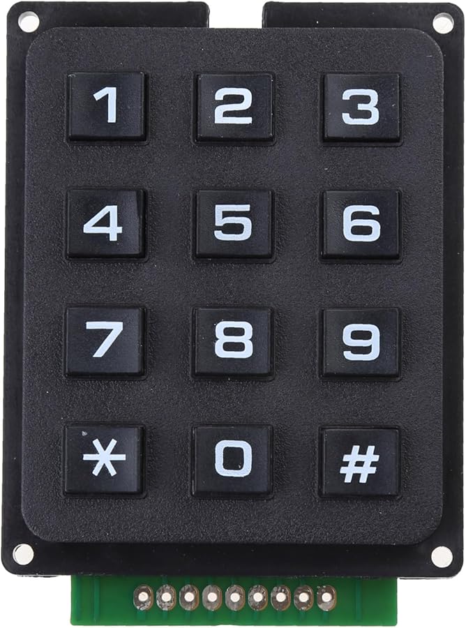 3x4 Matrix Keypad 12 Key Membrane Switch Panel Keyboard Array - Image 1