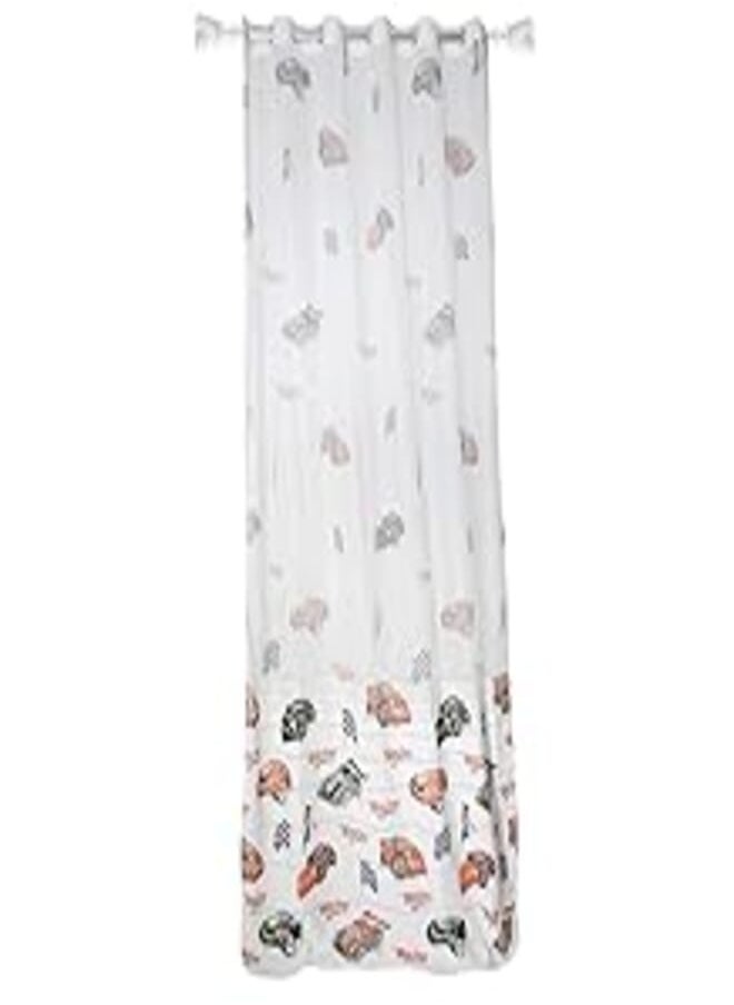 Penguin Penguin printed tulle curtain 140*250 cm - cars print 1.00 piece 