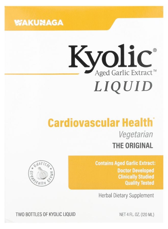 kyolic Aged Garlic Extract™ Liquid 2 Bottles 2 fl oz (60 ml) Each