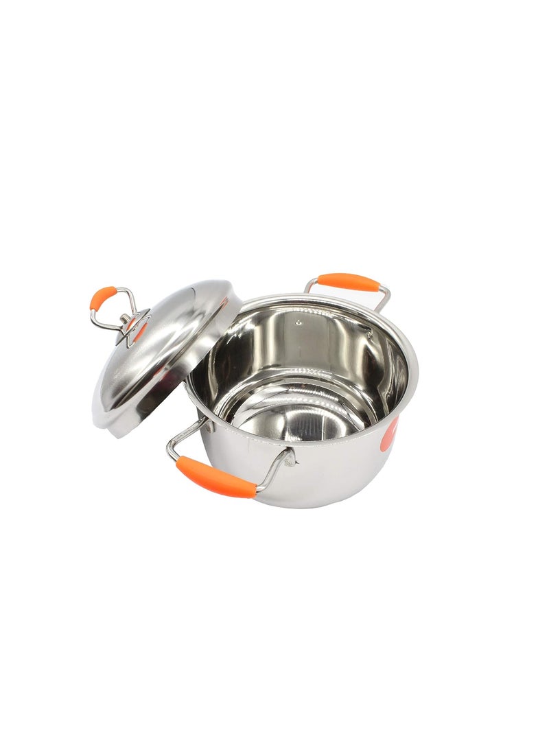eKitchen eKitchenPremium Stainless Steel 25 litres Silicon Dutch Oven with Steel Lid 20 cm  - Image 3