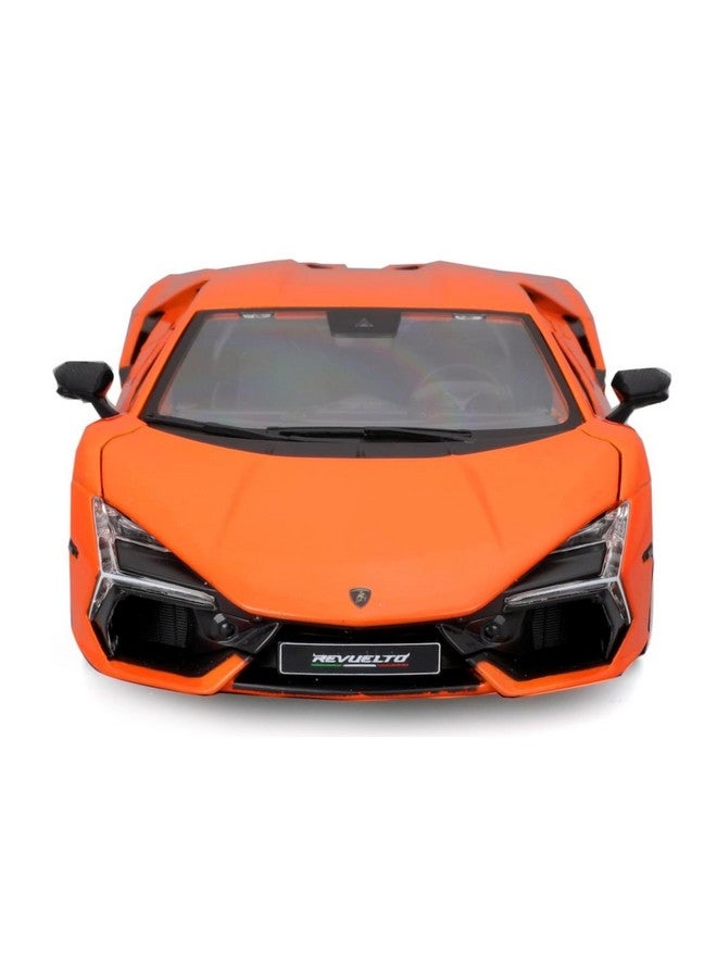 Bburago - 1/24 Scale Model Compatible with Lamborghini Revuelto Hybrid Sports Car Replica Miniature 2023 (Orange) - Image 4