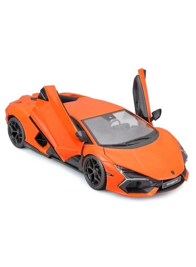 Bburago - 1/24 Scale Model Compatible with Lamborghini Revuelto Hybrid Sports Car Replica Miniature 2023 (Orange) - Image 2