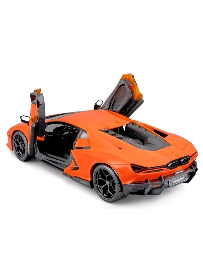 Bburago - 1/24 Scale Model Compatible with Lamborghini Revuelto Hybrid Sports Car Replica Miniature 2023 (Orange) - Image 3