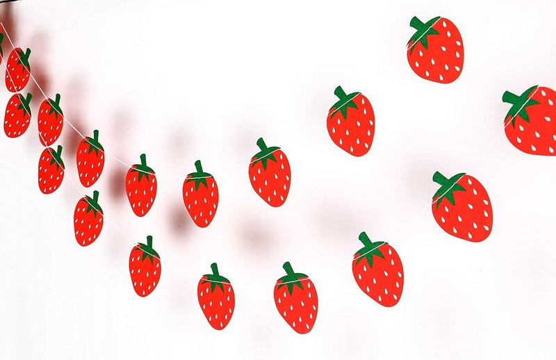 Seyal Birthday Party Decoration Strawberry Garland Decoration - Image 1