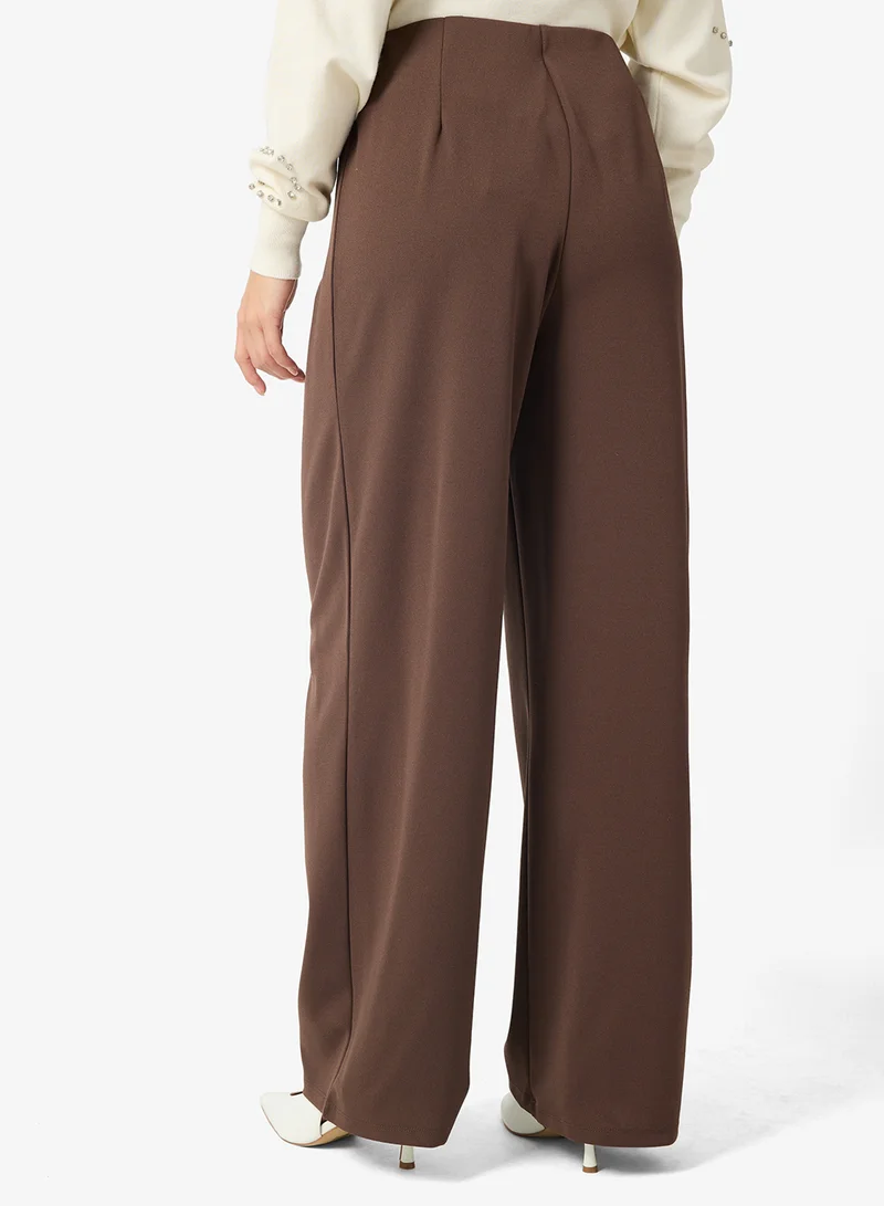 ONLY  Onlsania Button Wide Pant for Women | Best Price UAE