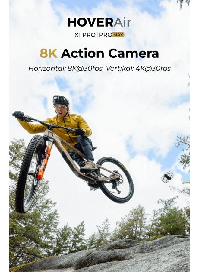 HOVERAir X1 PROMAX Combo 8K action camera Black - Image 2