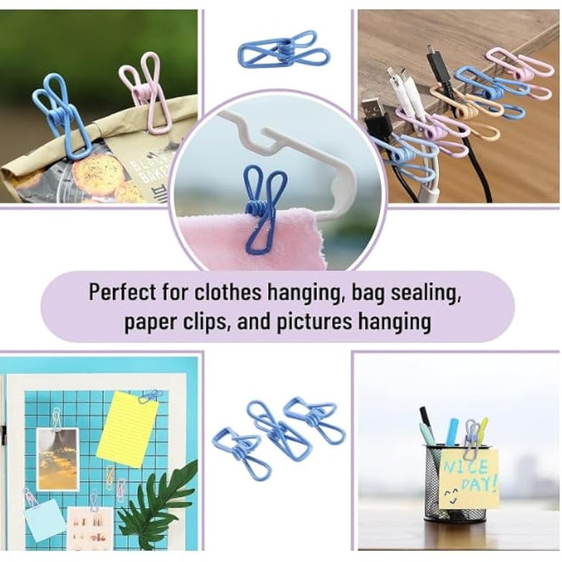 مستر.بين - مشابك رقائق البطاطس، 18 قطعة، 2 انش، اسود، مشابك متعددة الاستخدامات مطلية ببلاستيك PVC، مشابك اكياس الطعام للحقائب، مشبك رقائق البطاطس، مشابك رقائق البطاطس واكياس الطعام الاخرى، مشابك اكياس - Image 5