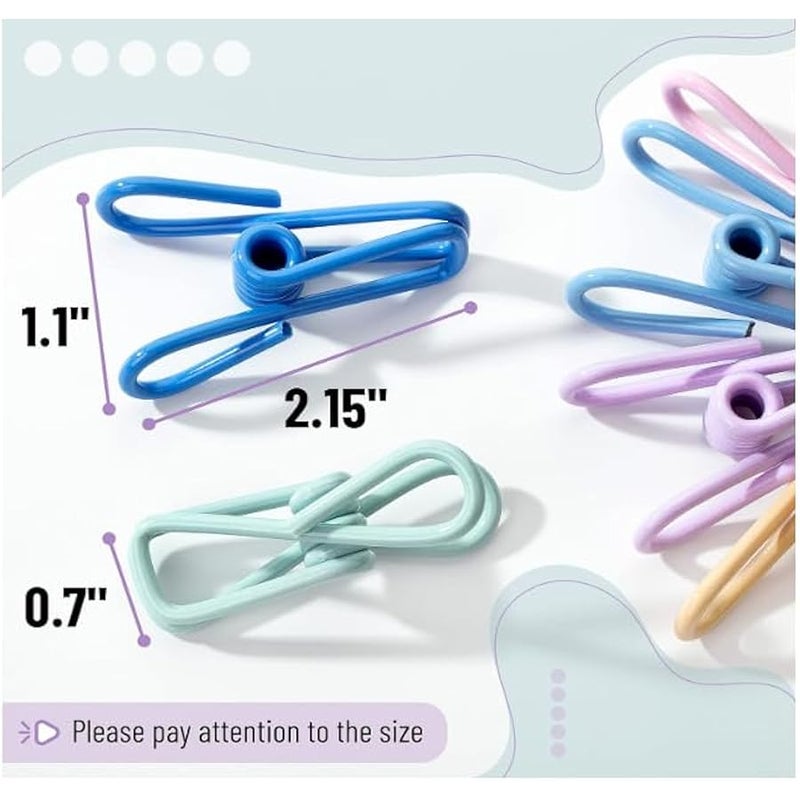 مستر.بين - مشابك رقائق البطاطس، 18 قطعة، 2 انش، اسود، مشابك متعددة الاستخدامات مطلية ببلاستيك PVC، مشابك اكياس الطعام للحقائب، مشبك رقائق البطاطس، مشابك رقائق البطاطس واكياس الطعام الاخرى، مشابك اكياس - Image 3