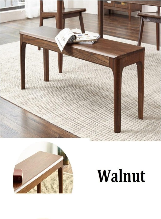 Runam Woods 85cm Mid-Century Solid Wood Bench for Home Entrance, Balcony, Dining Table, Luxury Office Stool, Hotel and Cafe Stool Chair. (Dark Brown, Bench) - Image 5