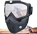 CROSSBODY Motorcycle Helmet Riding Goggles GlassesProtective Gear Compatible with Helmet for Men Women Kids YouthDetachable Silver Goggles for Motorcycle ATV Dirt Bike - Image 2