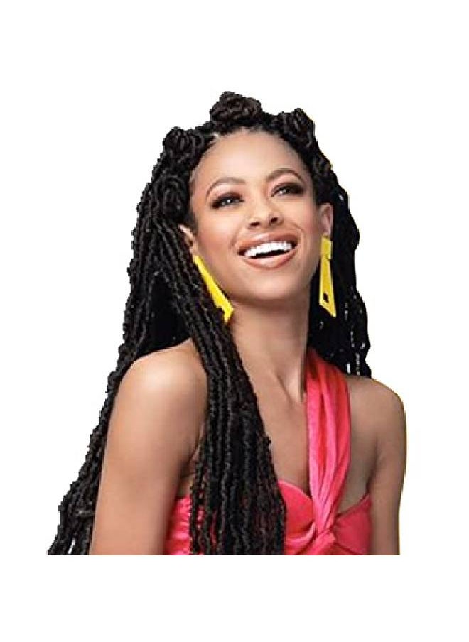 BOBBI BOSS Obbi Boss Synthetic Hair Crochet Braids African Roots Braid Collection Nu Locs 24" (1B)  - Image 4
