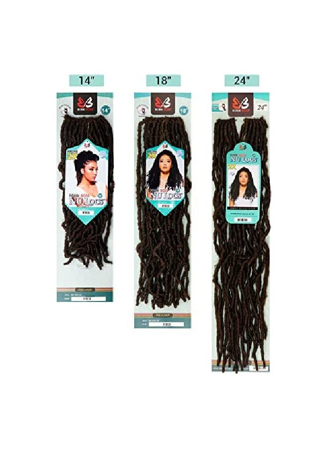 BOBBI BOSS Obbi Boss Synthetic Hair Crochet Braids African Roots Braid Collection Nu Locs 24" (1B)  - Image 3