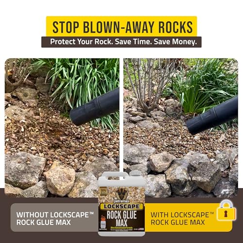 Petra Lockscape Sticky Rock or Sticky Mulch Glue for Landscaping with Sprayer 1 Gallon, Max Rock Glue for Landscape & PetraTools HD101 Bundle, Lockdown Gravel or Mulch for Landscaping Hold (Stone Max) - Image 3