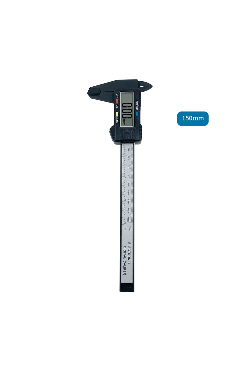 erorex 150mm Electronic Digital Caliper Carbon Fiber Dial Vernier Caliper Gauge Micrometer Measuring Tool D