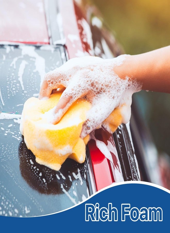 Worldity 24 Pcs Large Cleaning Sponge, 7.5 x 5.5 x 1.9 Inch Grout Sponge, Yellow Car Wash Sponge, Multipurpose Large Sponges for Cleaning Kitchen, Window, Car, Bicycle - Image 5