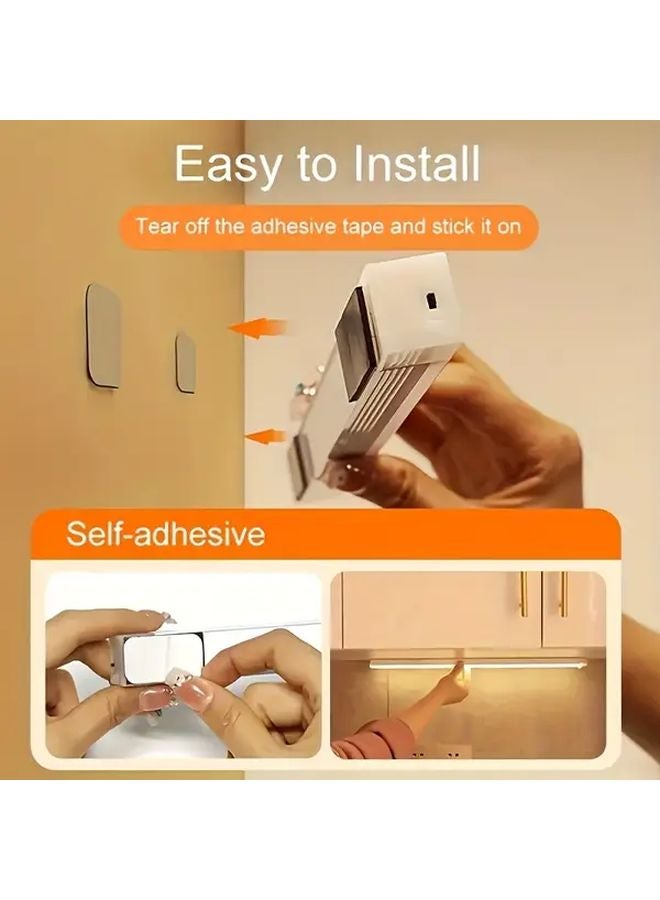 3Pcs USB Rechargeable Motion Sensor LED Night Lights White Light 30cm Adjustable Brightness - Image 5