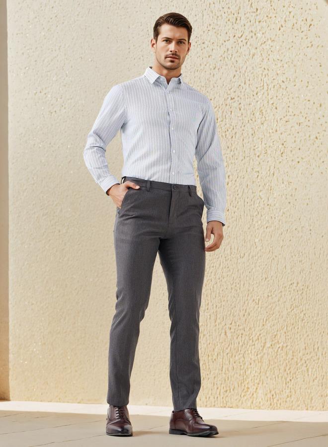 سبلاش فيڤ قميص بقصة عادية مخطط - Image 2