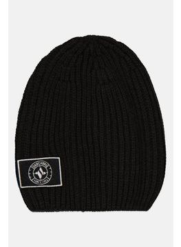 Men Embroidered Logo Knitted Beanie, Black - pzsku/Z11BB70976C1EE6A1299CZ/45/_/1727187944/069290e7-94bd-49aa-a976-100a37699a5f