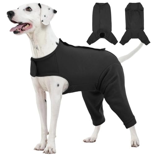 Kuoser Dog Surgery Suit for Back Legs Dog Rear Leg Sleeve to Stop Licking Female Spay Recovery Suit for Dogs After Surgery Pet Puppy Surgical Pants Onesie for Abdomen Wounds Skin Disease - Image 1