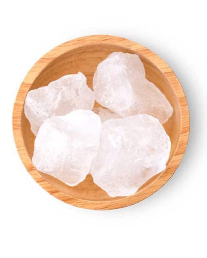 AnNafi® Alum Stone Block | White Alum Crystal Rock | Phitkari Crystal Stone of Alumbre | Natural Piedra de Alumbre Alum Stone | Shaving Stone Chunks | Tawas Stone Antiperspirant 450 Grams (16 OZ) - Image 1