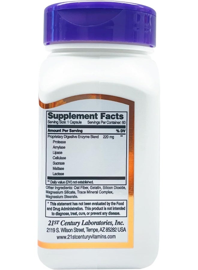 21st Century Digestive Enzymes 60 Capsules - Image 3