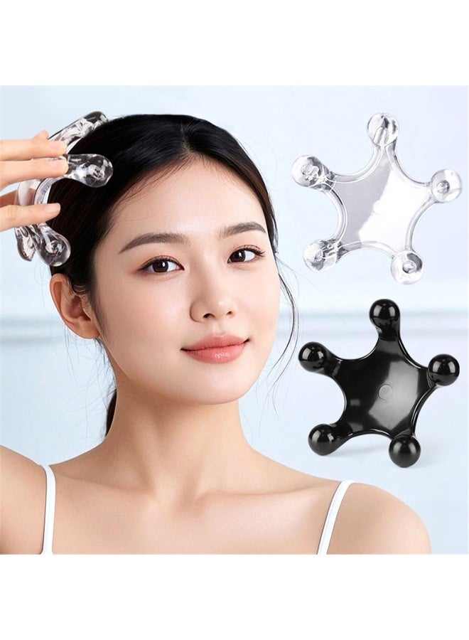 2 PCS 5 Legged Trigger Point Massage Tools, Black Handheld Palm Deep Tissue Massager, Pressure Point Muscle Relief Tool For Neck Shoulder Back Full Body - Image 4