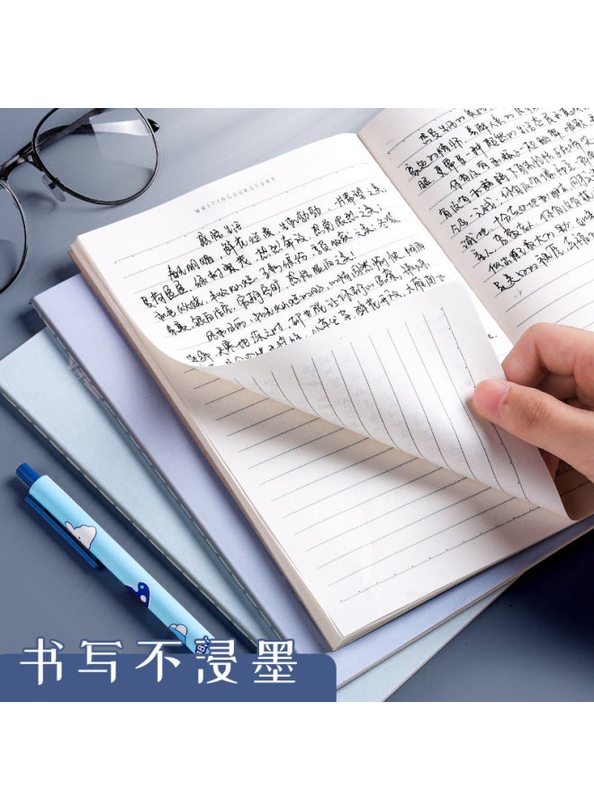 Kaba Bear Simple A5 Notebook Student Eye Protection Thickened B5 Notepad Cute Cartoon Horizontal Line Workbook Suture Line Book - Image 2