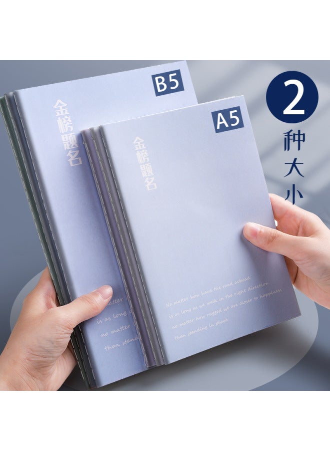 Kaba Bear Simple A5 Notebook Student Eye Protection Thickened B5 Notepad Cute Cartoon Horizontal Line Workbook Suture Line Book - Image 4