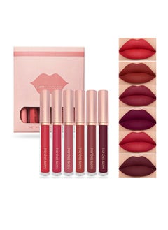 OCHEAL Matte Lipgloss,Nude 6 Pcs Matte Liquid Lipstick Set Moisturizing Long Lasting Waterproof Velvet High Pigmented Lip Makeup Set For Women  - Image 1