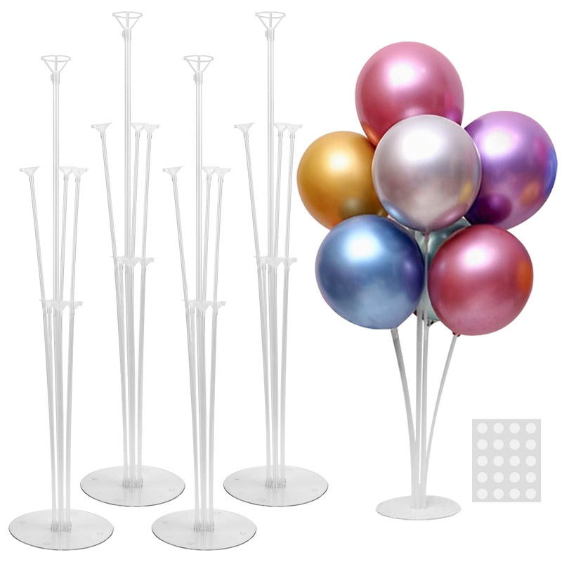 JOYYPOP 4 Sets Balloon Stand Kit For Table, Balloon Sticks with Base Birthday Graduation Party Decorations Wedding - Image 1