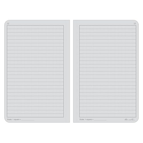 Rite in the Rain Weatherproof Hard Cover Notebook, 4.75" x 7.5", Black Cover, Universal Pattern (No. 770F) - Image 2
