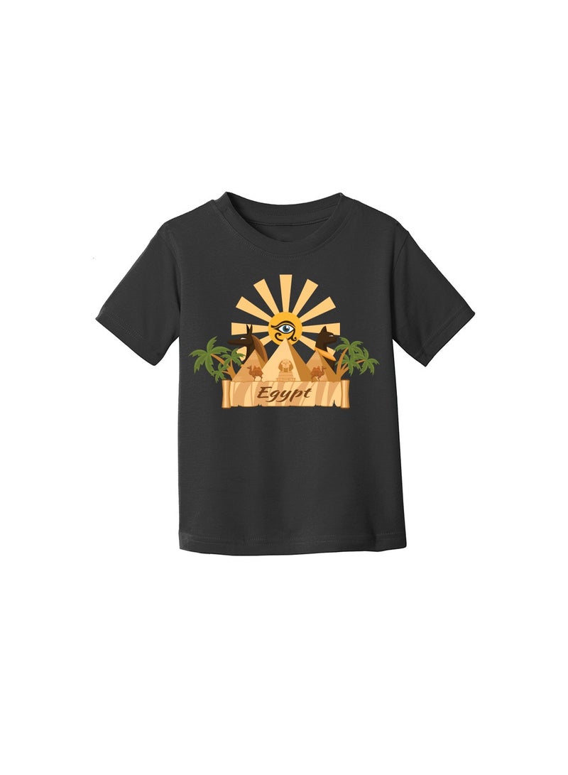 PRINTSHOP4ME Egypt National Day Kids Girl's T-shirt - Gift for Every Egyptian - Perfect for Egypt Independence Day - Egypt Day Girl's Tee - Image 4