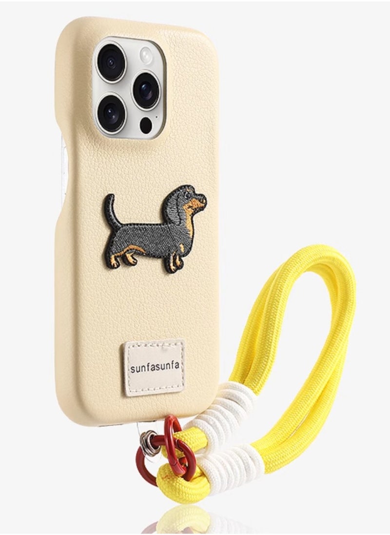 Generic - Foundation make-up sausage dog apple 15 promax mobile phone case iphone15 promax new apple 15 advanced feeling - Image 1
