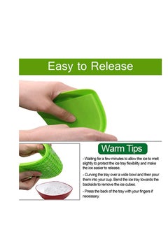 XiuWoo Silicone Mini Ice Cube Trays, Molds Easy Release Small for Chilling Drink, BPA Free Flexible Stackable and Durable Soft Mold Storage Containers Kitchen Holiday Party Drinks  - Image 4